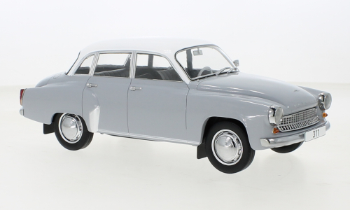 Wartburg 311 1959 Grijs/Wit - 1:18